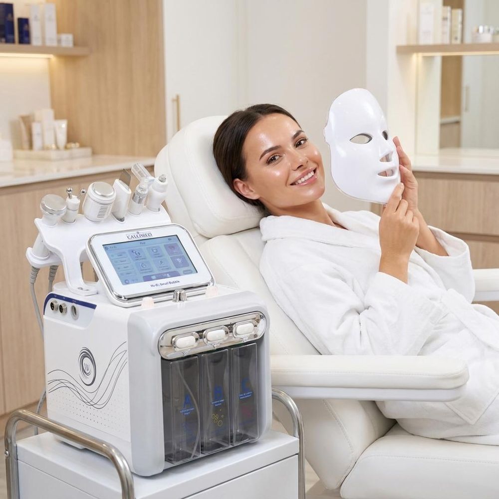 Hydradermabrasie 7-in-1 Schoonheidsapparaat - Waterstof Reiniging, Zuurstofinfusie, Cavitatie