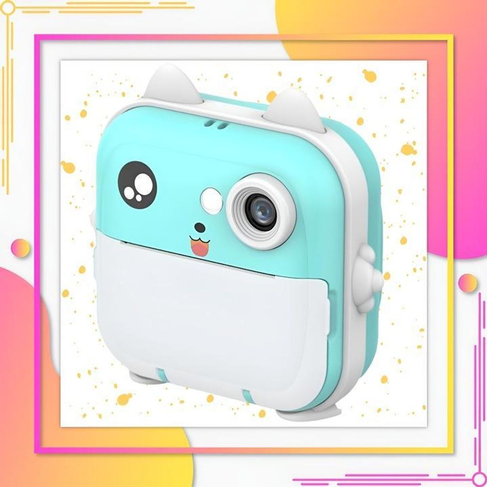 Sofortkamera Für Kinder Drucker Mit 32Gb Karte + 3 Rollen