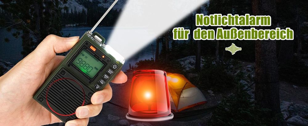Retekess TR111 Tragbares Shortwave Radio,FM VHF AM SW WB Band Radio,Unterstützung App Intelligent Remote,MP3/TF,Bass Stereo SOS Alarm,Anwendbar für Radio Enthusiasten
