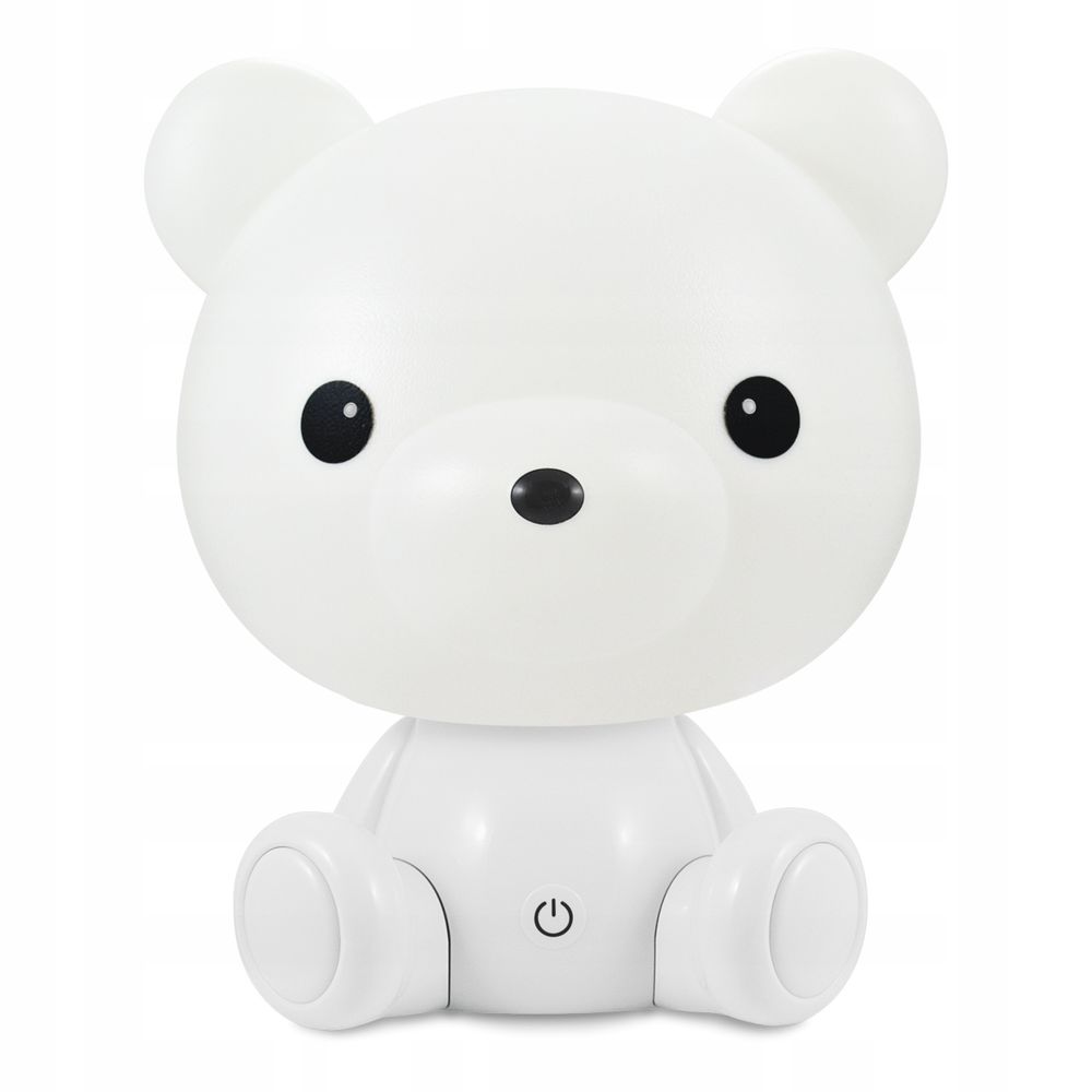 Nachtlicht für Kinder Schlafzimmer Baby Nachtleuchte Led  3 Lichthelligkeit Nachtlampe Nachttischlampe Bärenlampe Dimmbar USB-Aufladbar Weiß Retoo