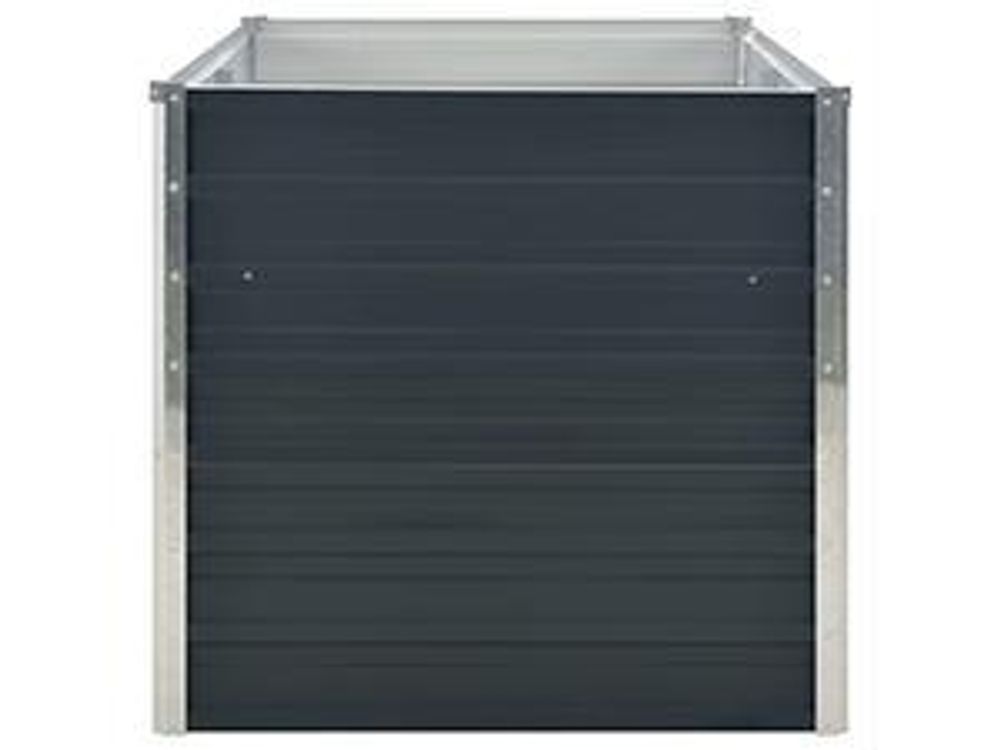 vidaXL Hochbeet Anthrazit 160 x 80 x 77 cm Verzinkter Stahl