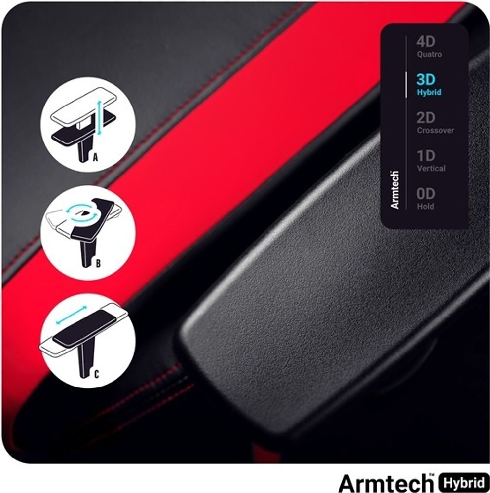 Diablo X-Horn Gaming Stuhl Bürostuhl Schreibtischstuhl 3D Armlehnen Ergonomisches Design Nacken/- Lendenkissen Kunstleder Wippfunktion, Farbe: Rot, Größe King
