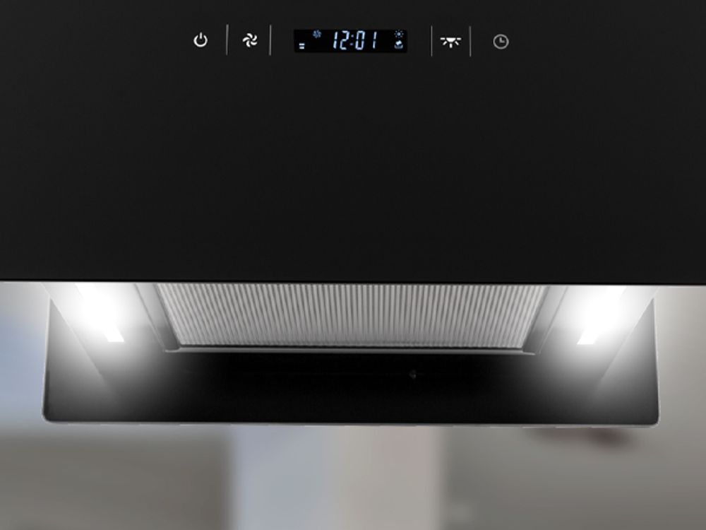 LED-Beleuchtung der Insel-Dunstabzugshaube BOX400S