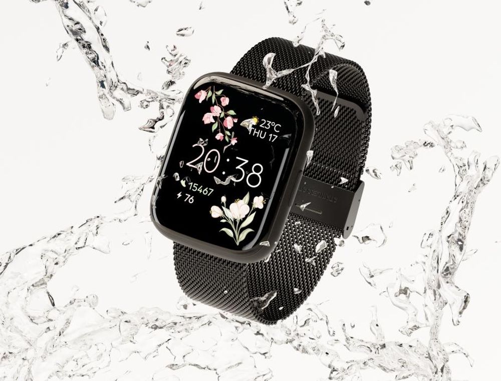 Forever Smartwatch SW-330 ForeVigo 4 Różowe Złoto, Wodoodporny, Bluetooth, IP68, Amoled, Monitoring Snu, Pulsometr, Tryby Sportowe