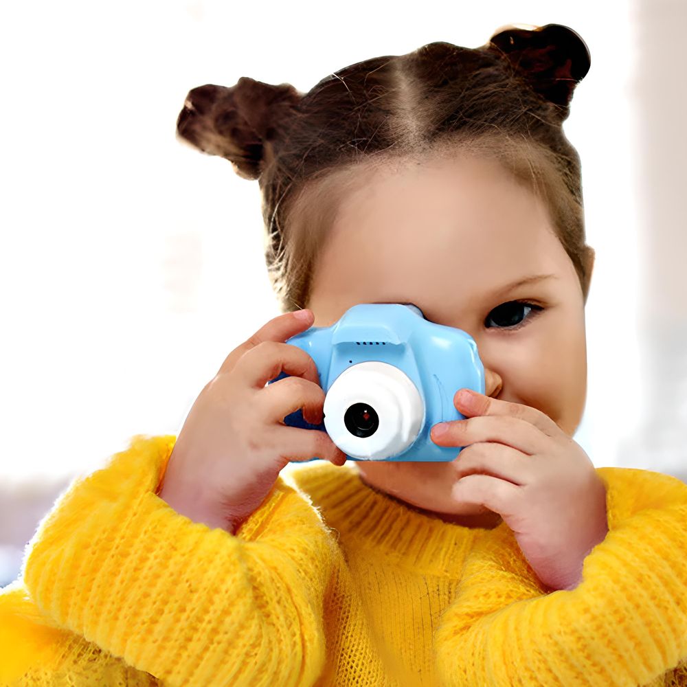 Kinderkamera HD Kids Kinder Digitalkamera Student Fotoapparat für 3-10 Jahre Selfie Video 2 Zoll LCD Bildschirm Geburtstag Geschenk 3MP 1080P Blau Retoo