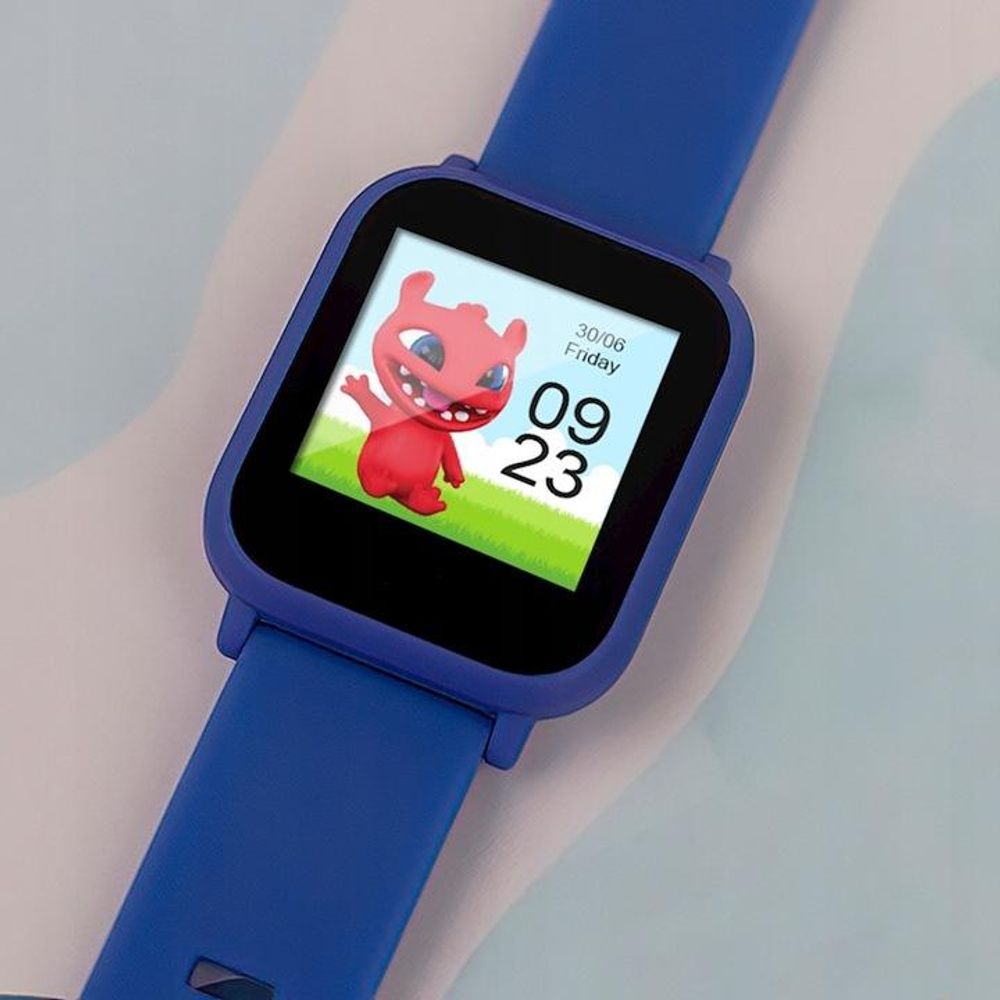 Maxlife Smart watch Kinder Smartwatch für Kinder und Jugendliche Telefon Bluetooth mit app Fit4Kid IP68 Uhr Smartwatch Armbanduhr Kinder Schritt, Zeit, Datum, Musik-Management,Alarm,3 Spiele Blau