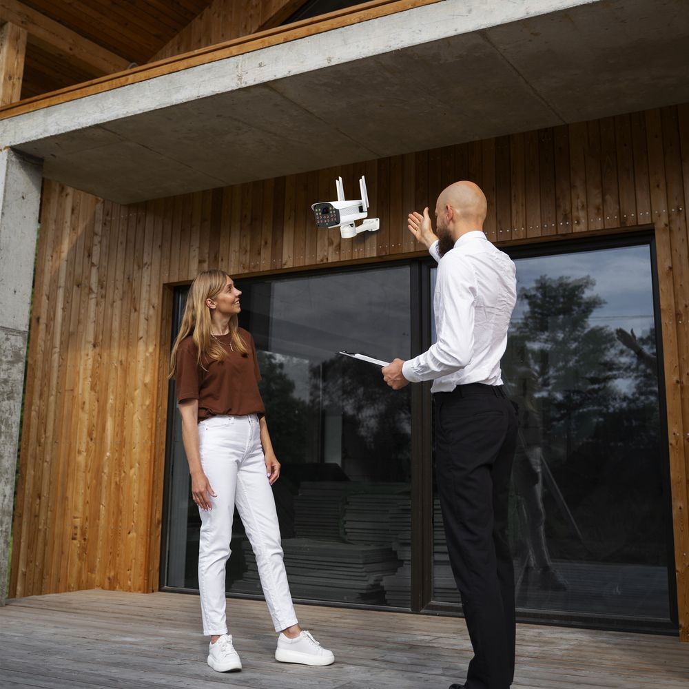 Überwachungskamera Outdoor WLAN IP Kamera Aussen 1080P Full HD WiFi Wasserdicht Bewegungserkennung zu 30m  2.4GHz IP66 Retoo