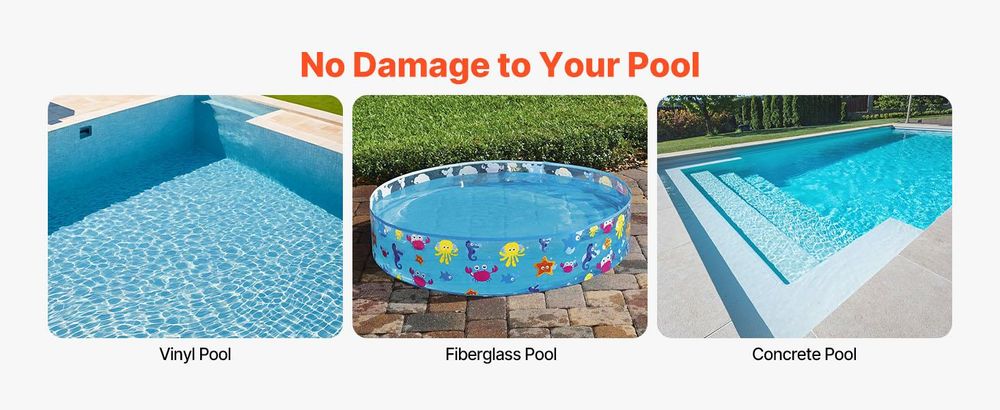 VEVOR Pool-Bürstenkopf Scheuerbürsten (508 mm) mit Nylonborsten & Aluminium-Stan