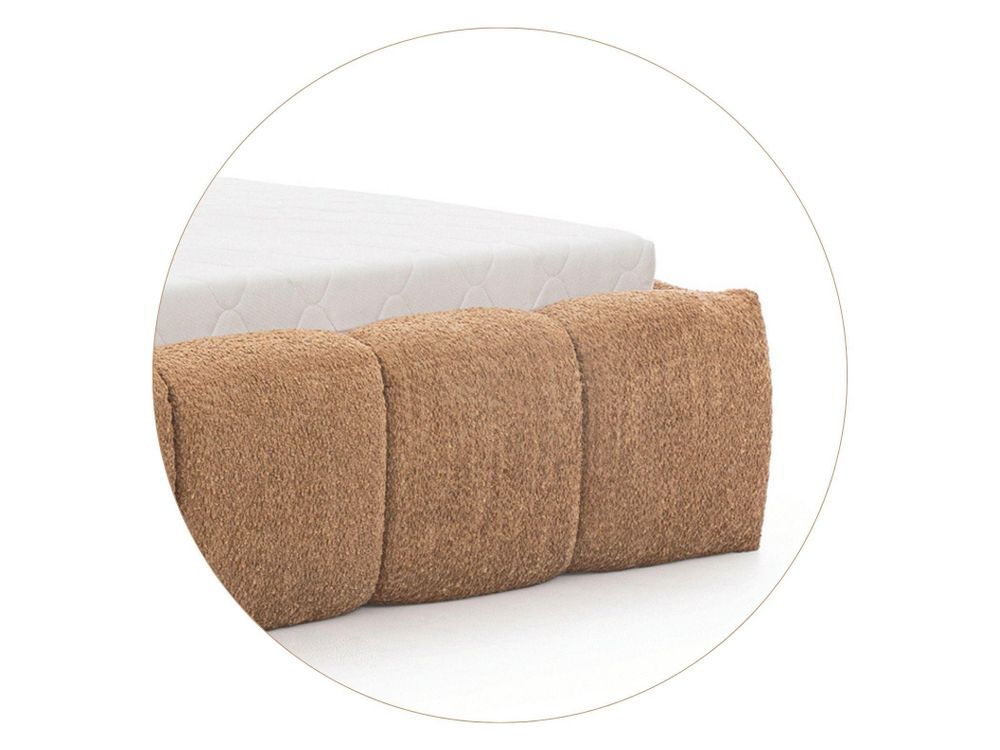 Polsterbett SOFIA 180x200 - mit Bettkasten, Doppelbett mit Stauraum und Lattenrost, Boxspringbett-Optik, ohne Matratze, Bett - Schwarz
