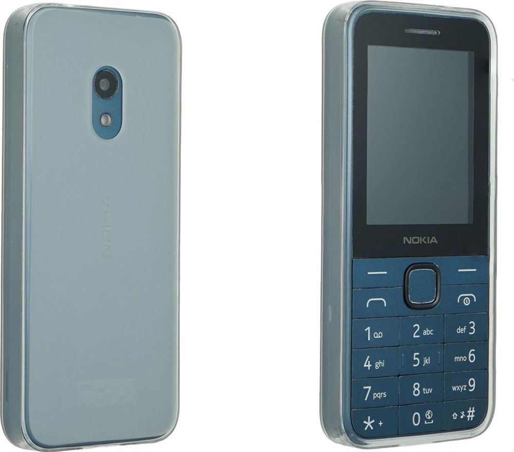 caseroxx Schutz-Hülle TPU-Hülle kompatibel mit Nokia 225 4G (2024), Gummi Handy Tasche transparent