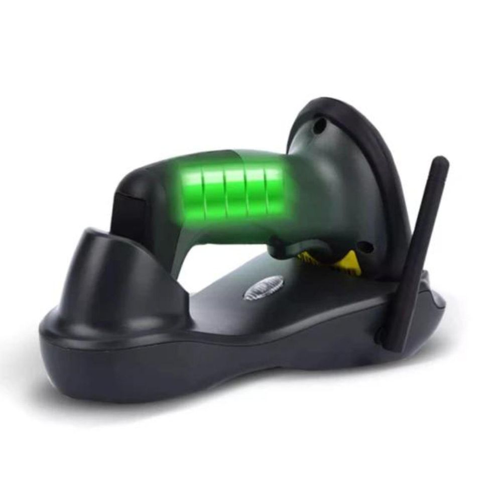 Lettore di codici a barre EAN 1D wireless - USB - con docking station - classe industriale - portata fino a 500 m