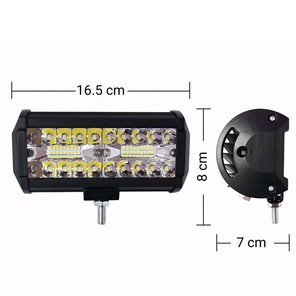 LED Arbeitsscheinwerfer 120W 8000 lm Traktor Scheinwerfer Strahler 12-24V Zusatzscheinwerfer IP68 Wasserdicht Rückfahrscheinwerfer für Auto SUV Retoo