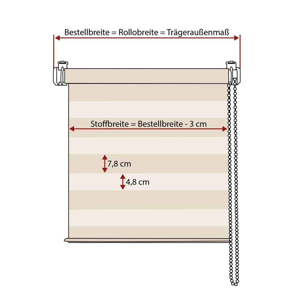 Victoria M. Klemmfix Doppelrollo / Duo Rollo, 60 x 150 cm, dunkelbraun Verdunkelungsrollo mit zwei Stofflagen, ohne Bohren, pflegeleicht