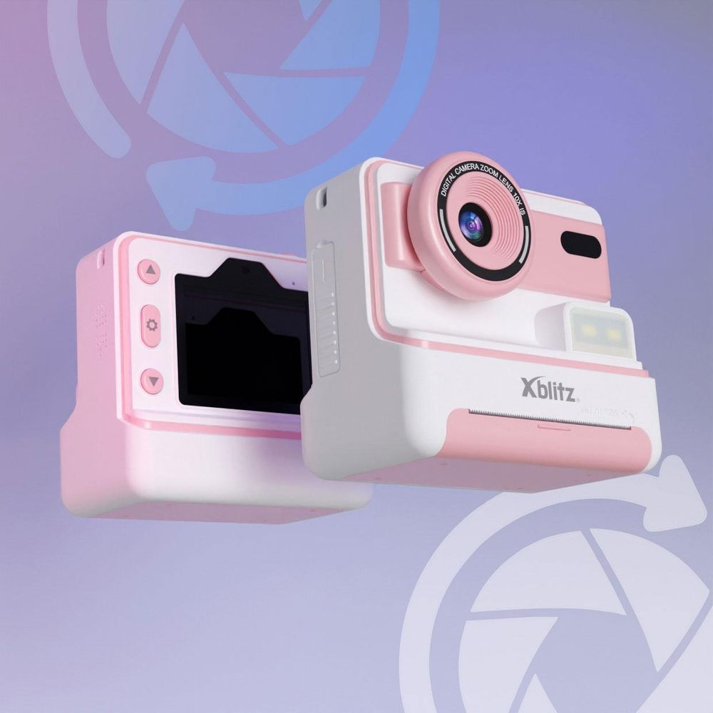 Aparat natychmiastowy Xblitz FLASH PINK z drukarką termiczną dla dzieci
