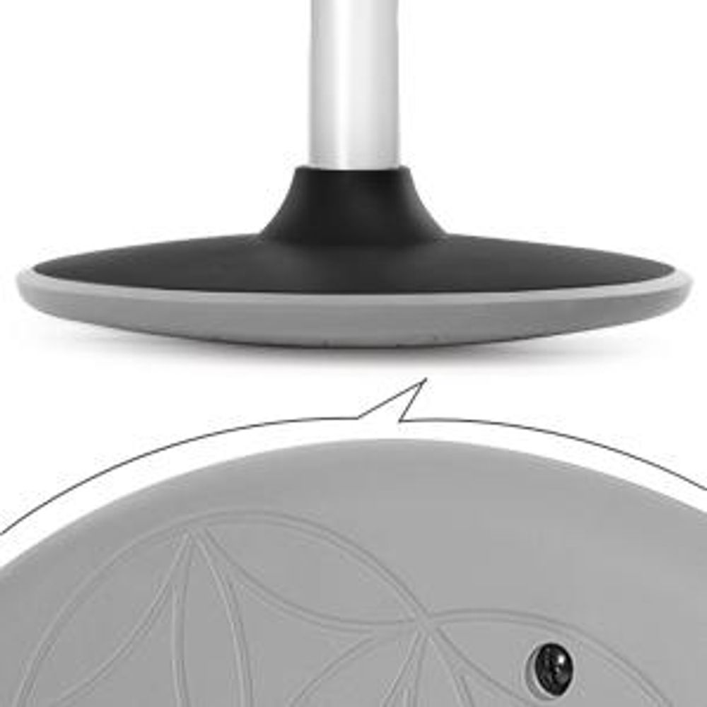 SONGMICS Bürohocker, Arbeitshocker, 360° schwarz