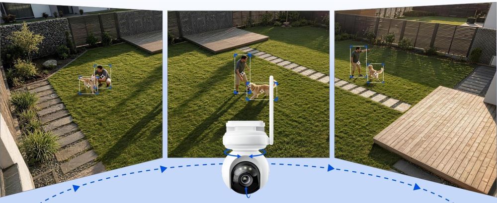 Reolink Altas PT Ultra + panneau solaire, caméra de surveillance 4K 8 MP avec Wi-Fi 6 et batterie intégrée, suivi automatique PT à 360°, notification ColorX, pré-enregistrement de 10 secondes, détection par IA