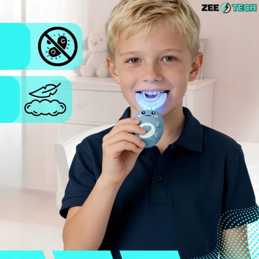 Sonic Zahnbürste für Kinder 360° elektrisch für 2–12 Jahre, 45 Sekunden