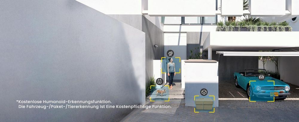 2 Stück Überwachungskamera, 5MP Ultra HD mit Akku, 355°/120°, PIR Bewegungserkennung, 15m Farbnachtsicht, 2-Wege-Audio 32GB