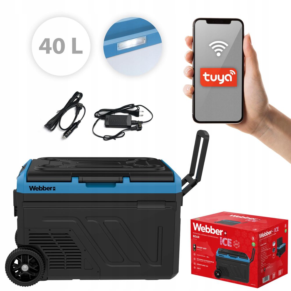 WEBBER BEAR LK-040 Kompressor-Kühlbox mit 40 Litern