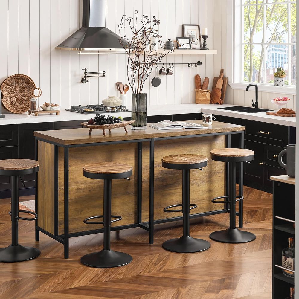 SoBuy Freistehende Kücheninsel Küchenschrank Multifunktionale Küchenaufbewahrungseinheit Sideboard Buffet Vitrinenschrank für Wohnzimmer Küche KNL01-F