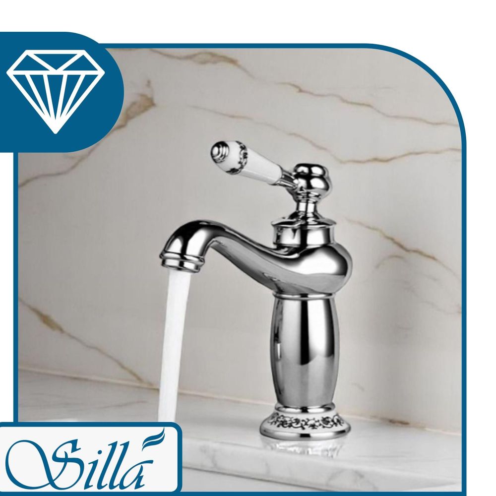 Silla, Chrom, Armatur, Bad, Spültischarmatur, Wasserhahn Bad, Wasserhahn, Messing