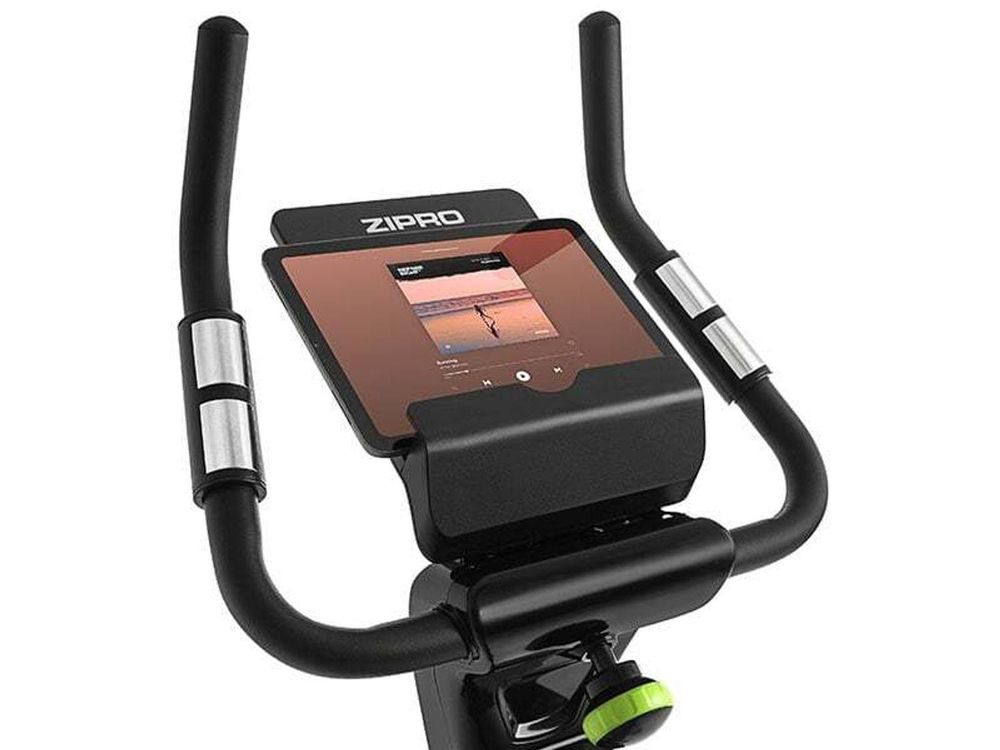 Rower ergometryczny Zipro Rook – elektryczny rower treningowy z aplikacją (Kinomap/iConsole) Bluetooth Trening WATT, obciążenie 150 kg Pomiar tętna USB Uchwyt na tablet