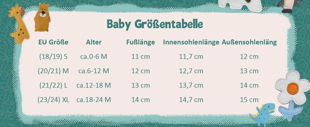 Bemesu Krabbelschuhe Baby Lauflernschuhe Wildledersohlen Dunkelblau 20/21EU
