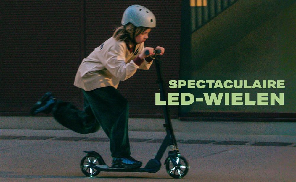 Cityroller MOVINO CITY LIGHT Schokdemper LED-wielen max. 100kg