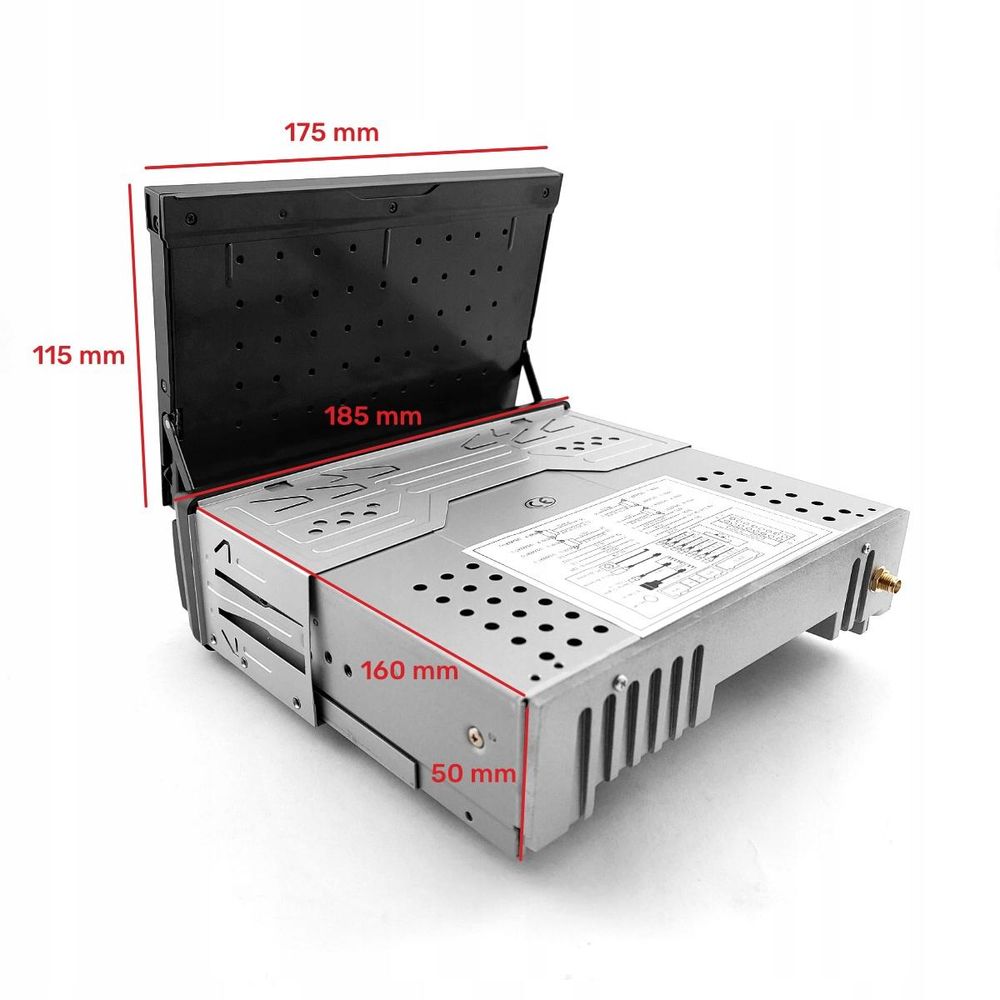 Radio Samochodowe 1DIN 7" GPS Android 2/32 GB Wysuwany Ekran Kamera WiFi