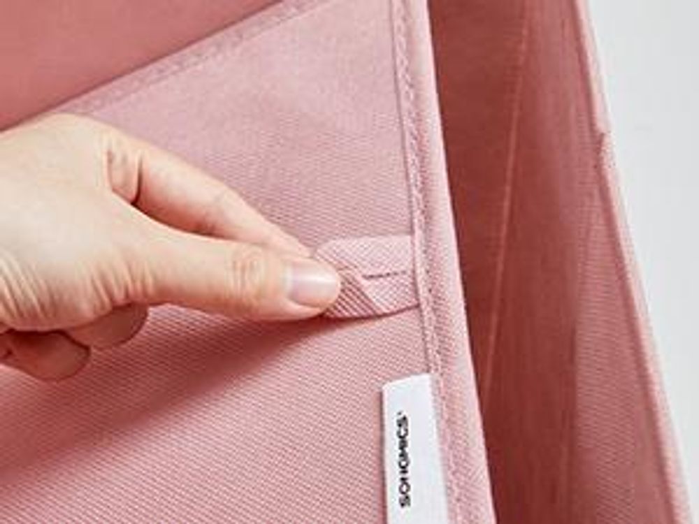 SONGMICS Ordnungsboxen, 6er Set, aus Vliesstoff mit Griff, 30 x 30 x 30 cm, Organizer Box, für Würfelregal, Faltbox, rosa