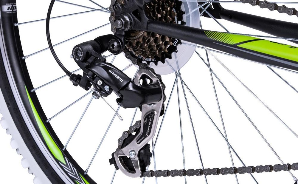 Bergsteiger Phoenix 26 Zoll Mountainbike, geeignet ab 160 cm, Scheibenbremse, Licht, Schutzblech, 21 Gang-Schaltung, Vollfederung