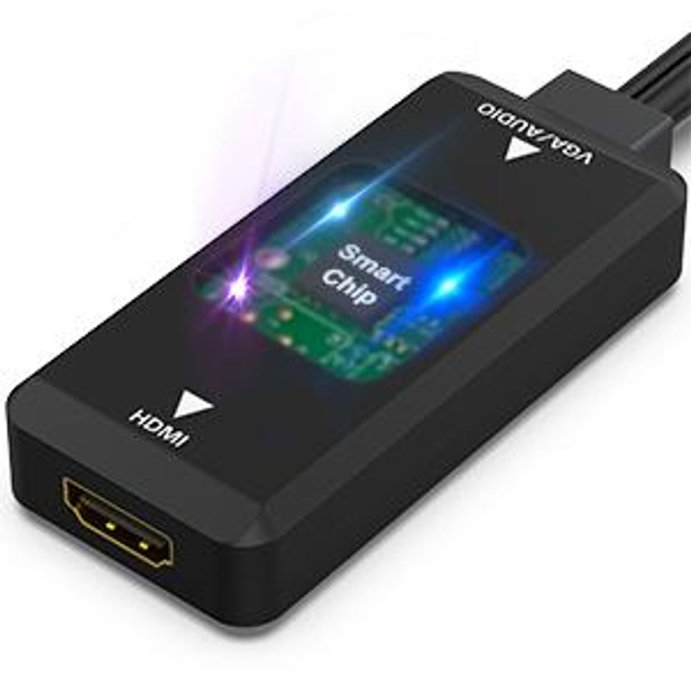 BENFEI Kabeladapter VGA auf HDMI Adapter mit Audio Konverter 1080p