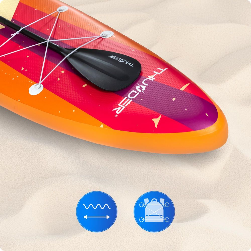 Thunder Retro Stand Up Paddle Board 320 x 75 x 15 cm Orange 150 kg