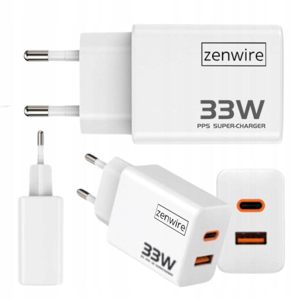 Szybka ładowarka - Zasilacz - Wtyczka ładowarki - Gan Iii 33 W - Zasilacz do iPhone Samsung