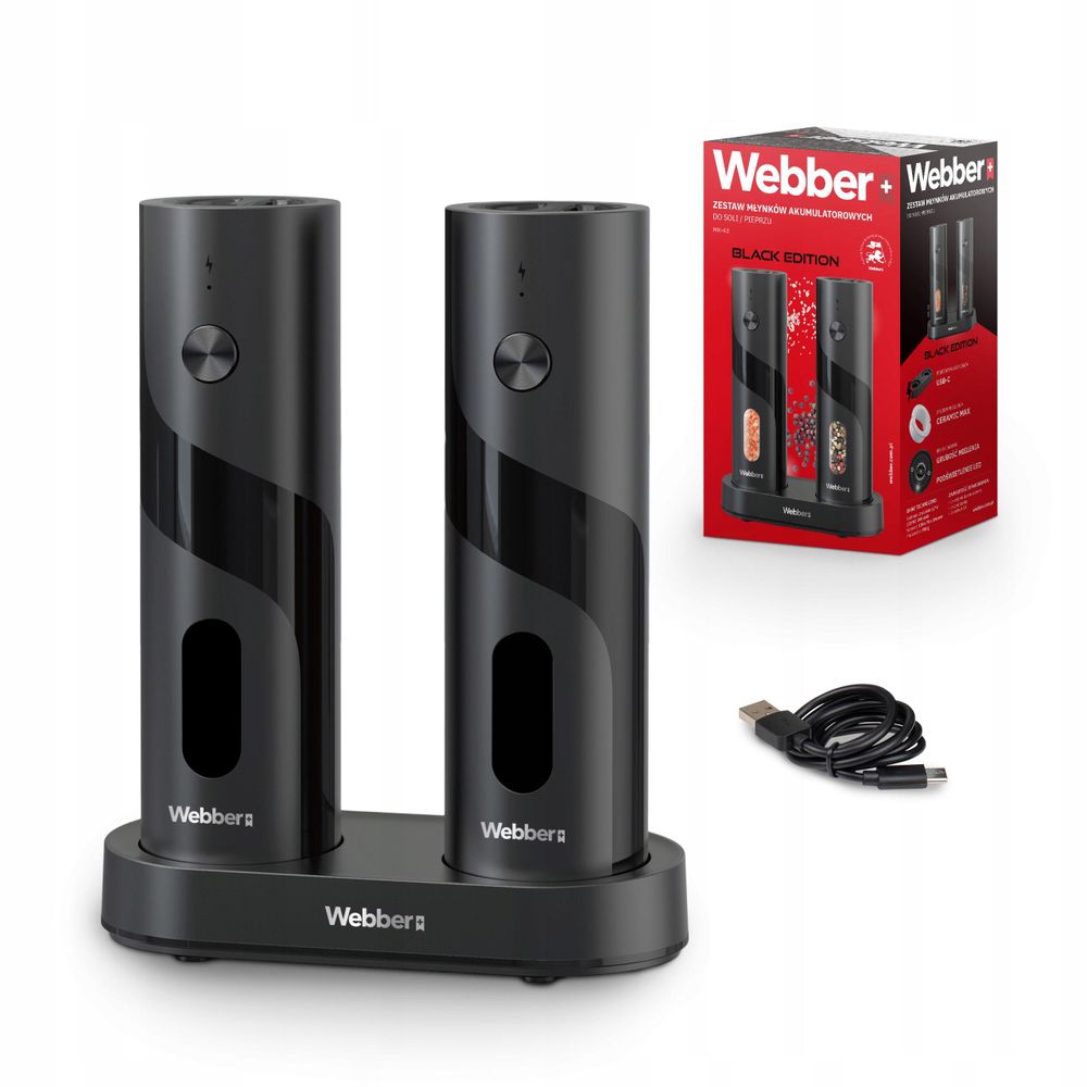 Elektrisches Salz- und Pfeffermühlen-Set von Webber.