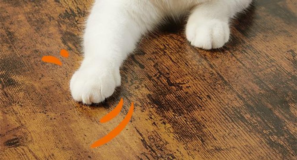 Feandrea Kratzbaum, mit Katzenklo-Schrank, erhöhter Napfständer, waschbare Kissen Vintagebraun