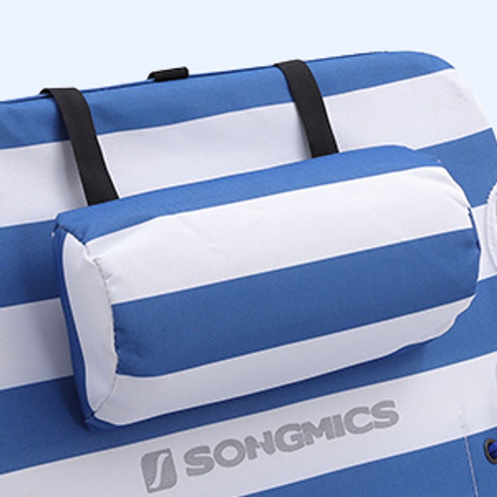 SONGMICS Campingstuhl Strandstuhl, Klappstuhl,mit Kopfstütze