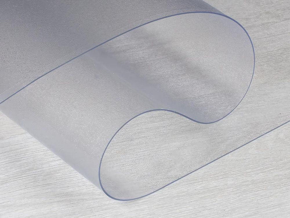 Björn&Schiller Bodenschutzmatte Kratzschutz Schreibtischunterlage, Transparent, Rutschfeste Bürostuhlunterlage, Bodenmatte, Stuhlunterlage, Stärke: 1,5 mm, Größe: 90 x 60 cm