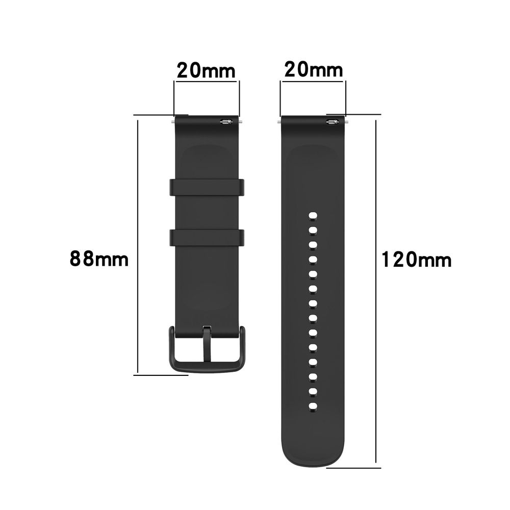 Silikon Armband Band Strap Uhrenarmband Für Amazfit GTS2/4 Mini Sport Tracker Band Schwarz