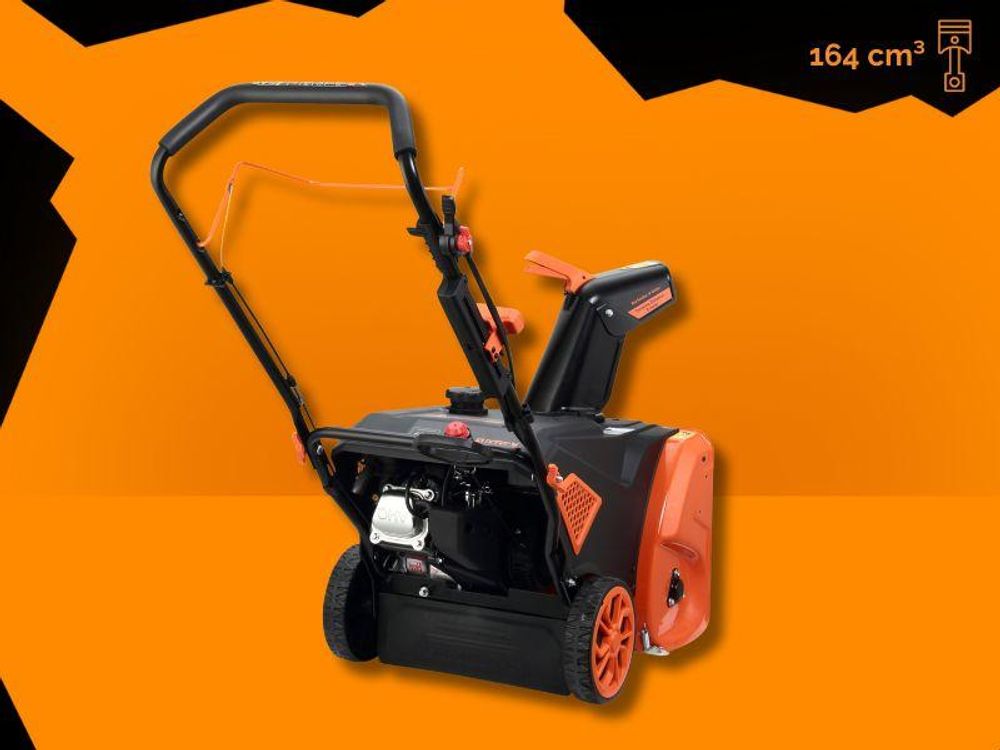 FUXTEC Benzin Schneefräse FX-SF1165 | 4,08 PS Motor mit 164ccm Hubraum | 53 cm Arbeitsbreite | bis 8 m Auswurfweite | leicht & kompakt für Einfahrten