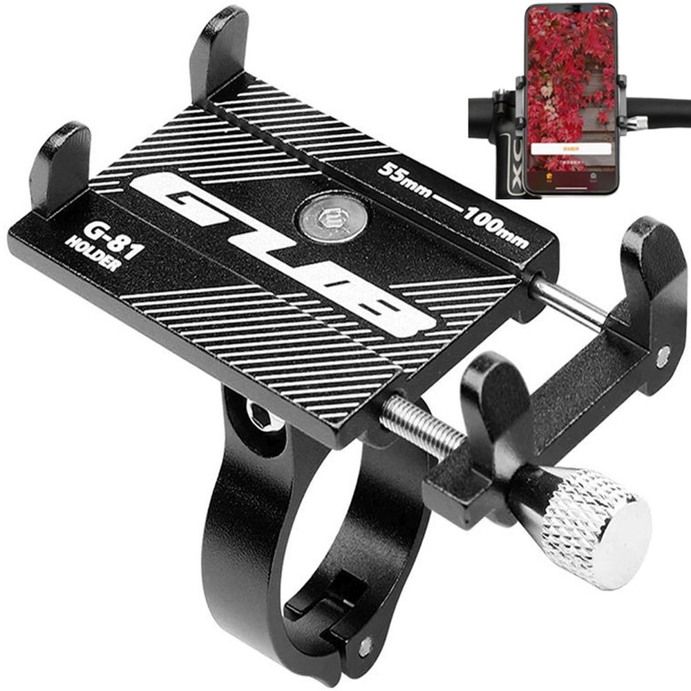 Fahrrad Handyhalterung Aluminium, Universal Handy Halterung mit Schnellspanner, Lenker Drehbar Motorrad Scooter e-Bike für 4.7-7.2" Smartphone Retoo