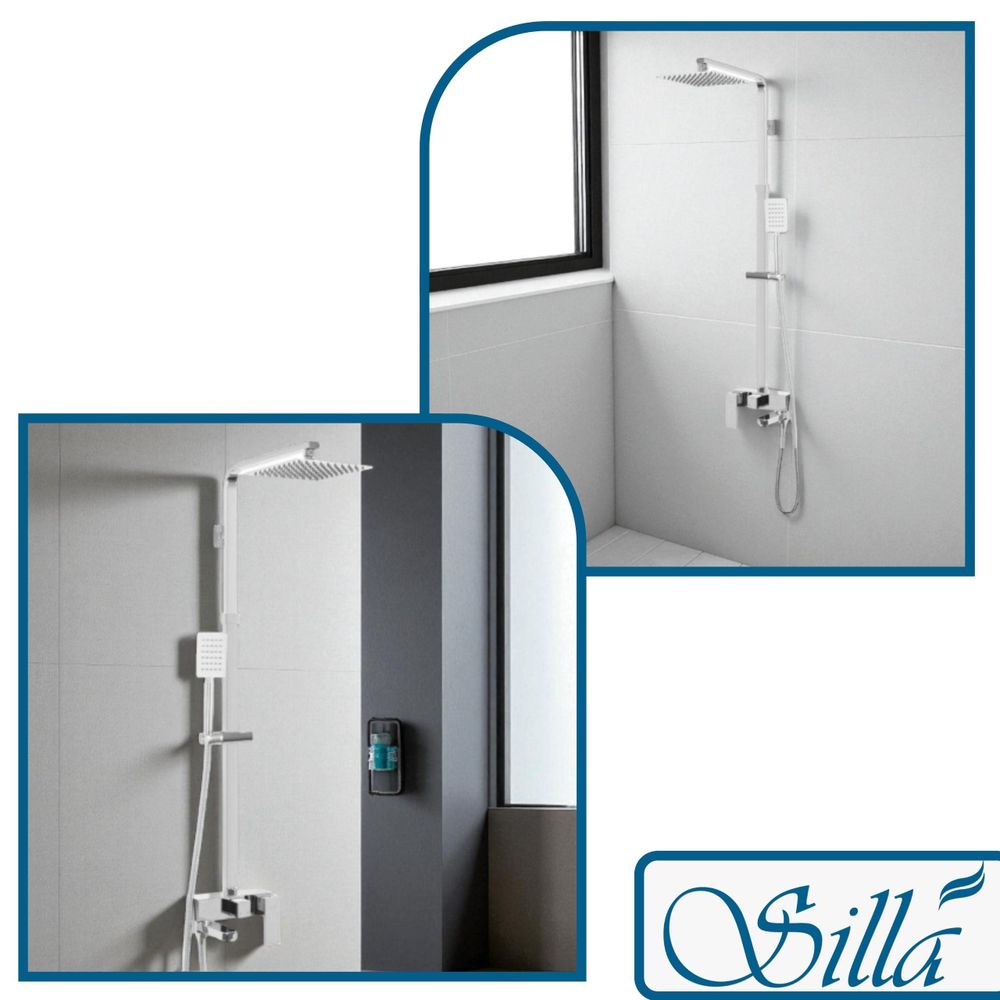 Silla, Dusch, Duschset, Duschköpfe & -brausen, Chrom, Duschkopf, Duschgarnitur, Bad