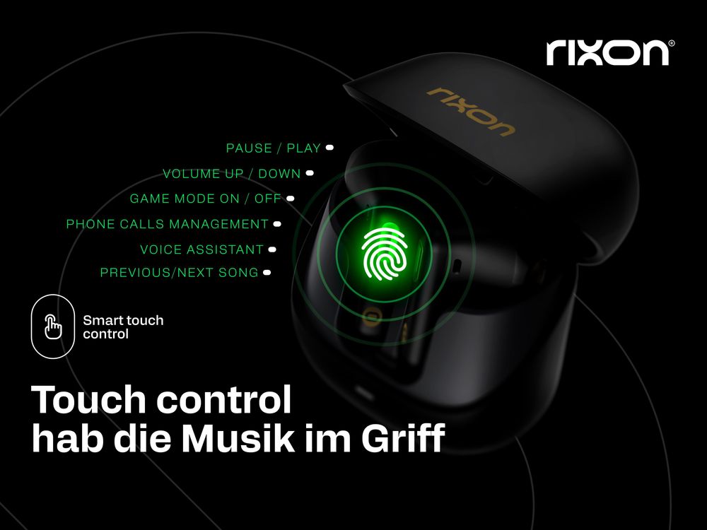 Rixon QuikBuds Earbuds black