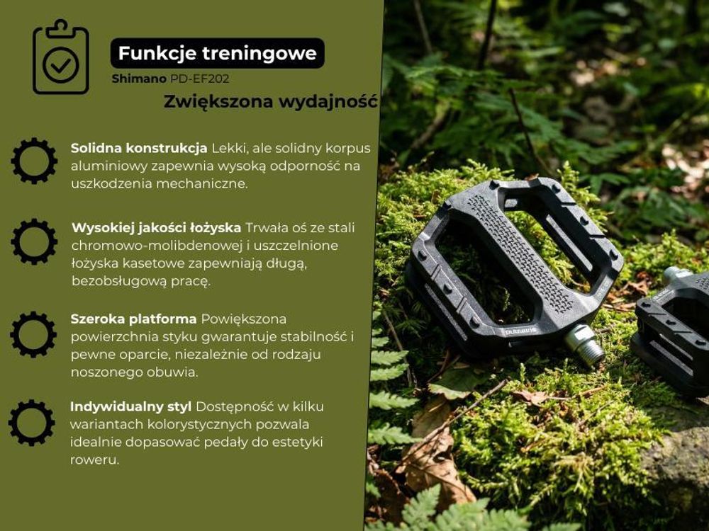 Shimano PD-EF102, Złożony, Czarny, Pomarańczowy, 2 szt.