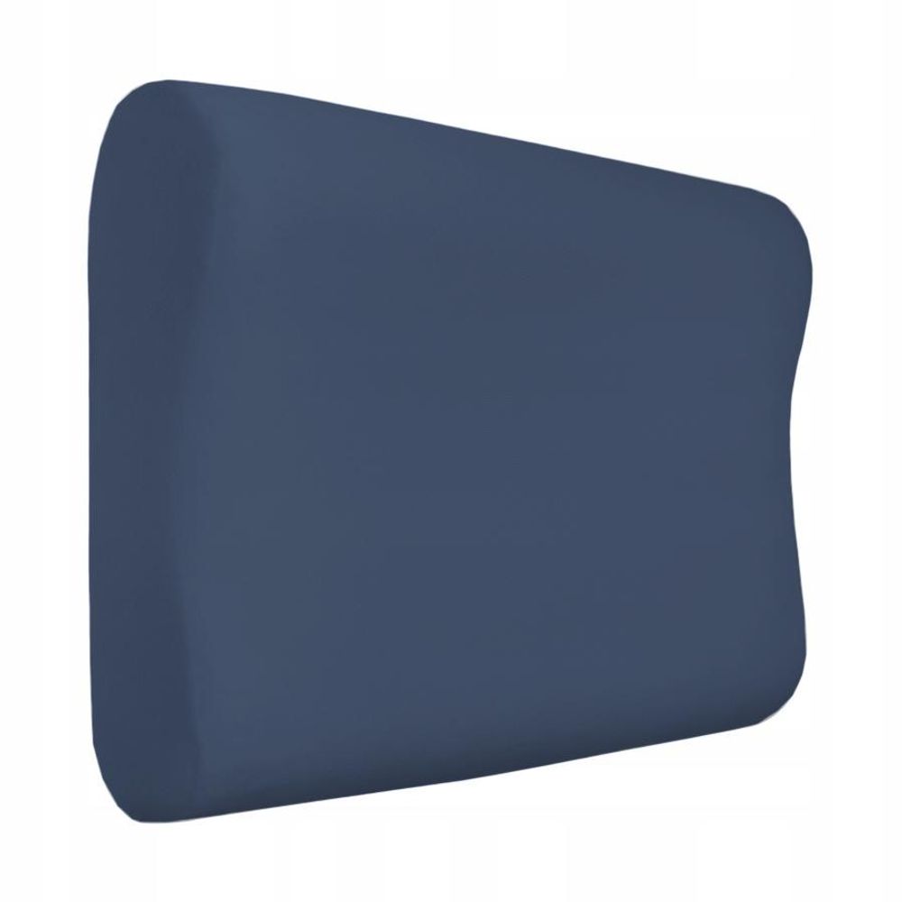 Kissenbezug für Nackenkissen - Universalgröße für orthopädisches Kissen und Gesundheitskissen - DUNKELBLAU Kissenbezüge aus Baumwolle - max 55x40 cm