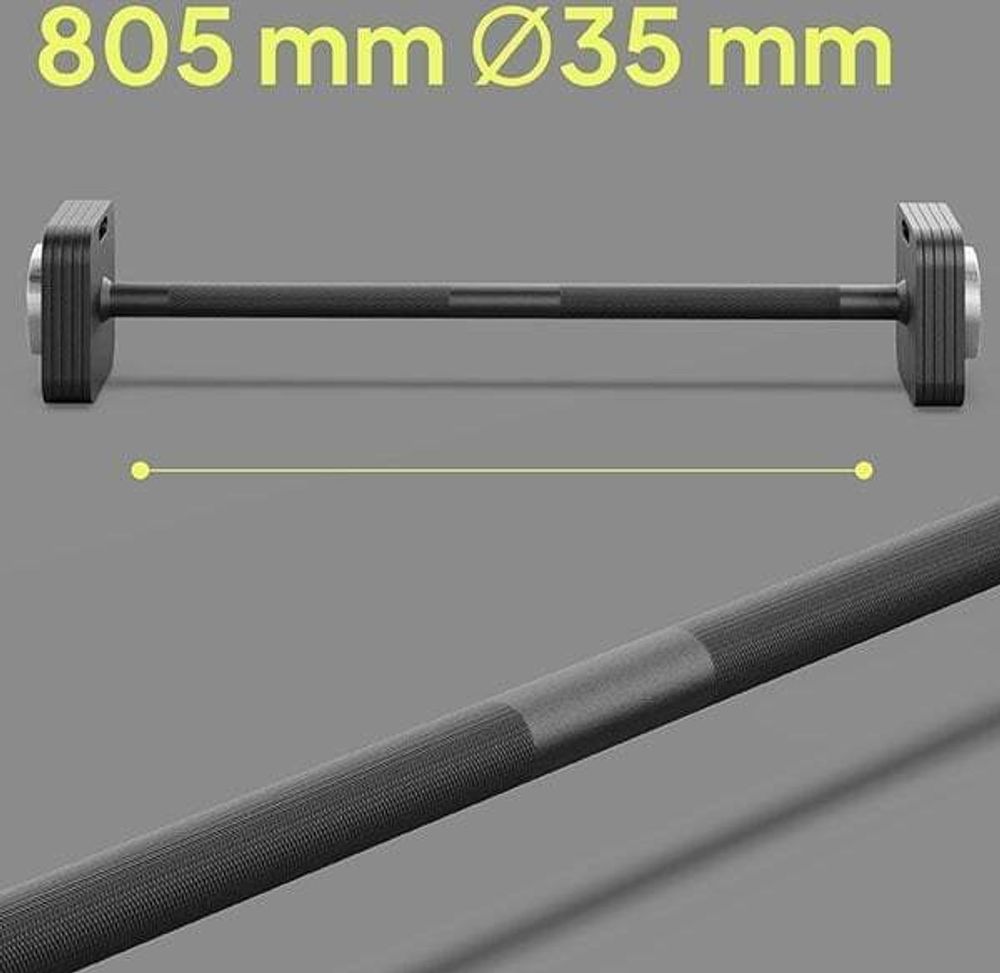 Zipro Square Langhantel Set Verstellbar 26,5 kg – Erweiterbares Hantelset Eckiges Design (Anti-Roll) Bodypump Set aus Stahl – Schnellverschluss-System