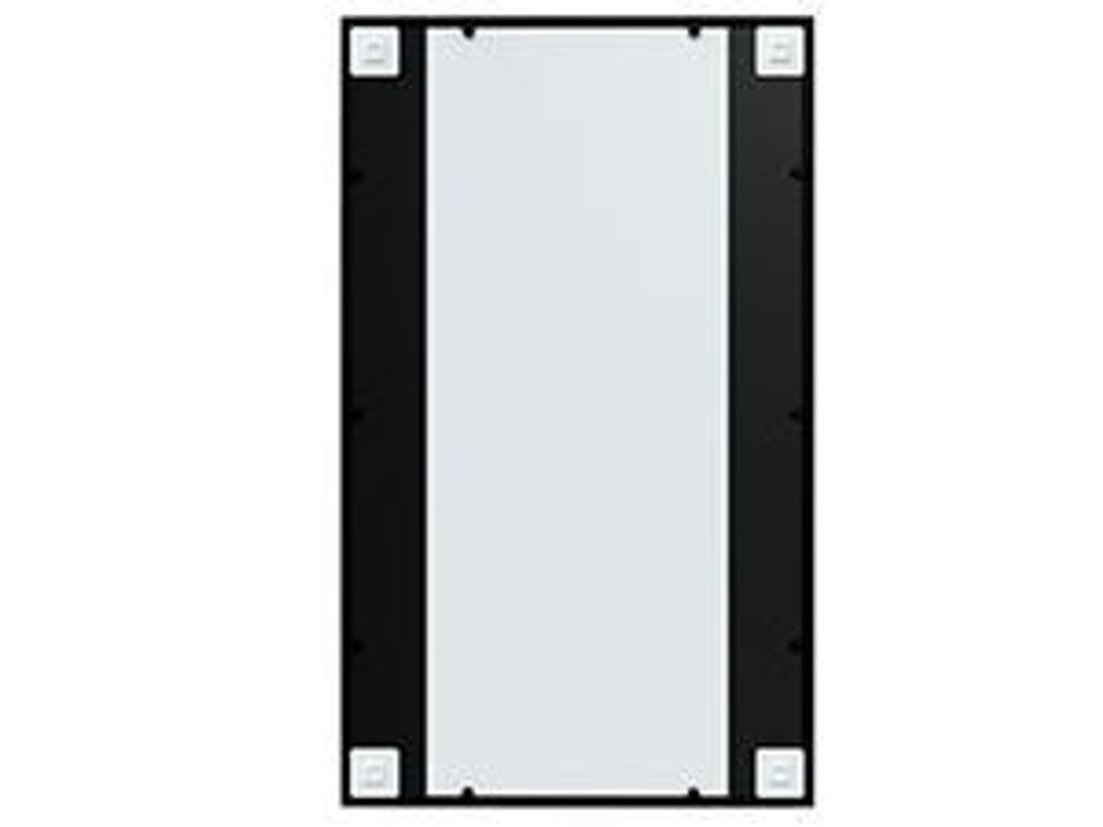 vidaXL Wandspiegel Schwarz 100x60 cm Metall