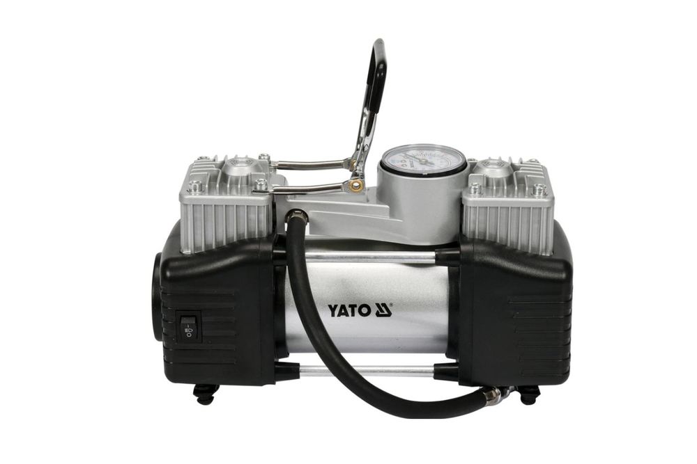 Yato YT-73462, Auto, 10 bar, 60 l/min, Schwarz, Stahl, 3 m, Akku
