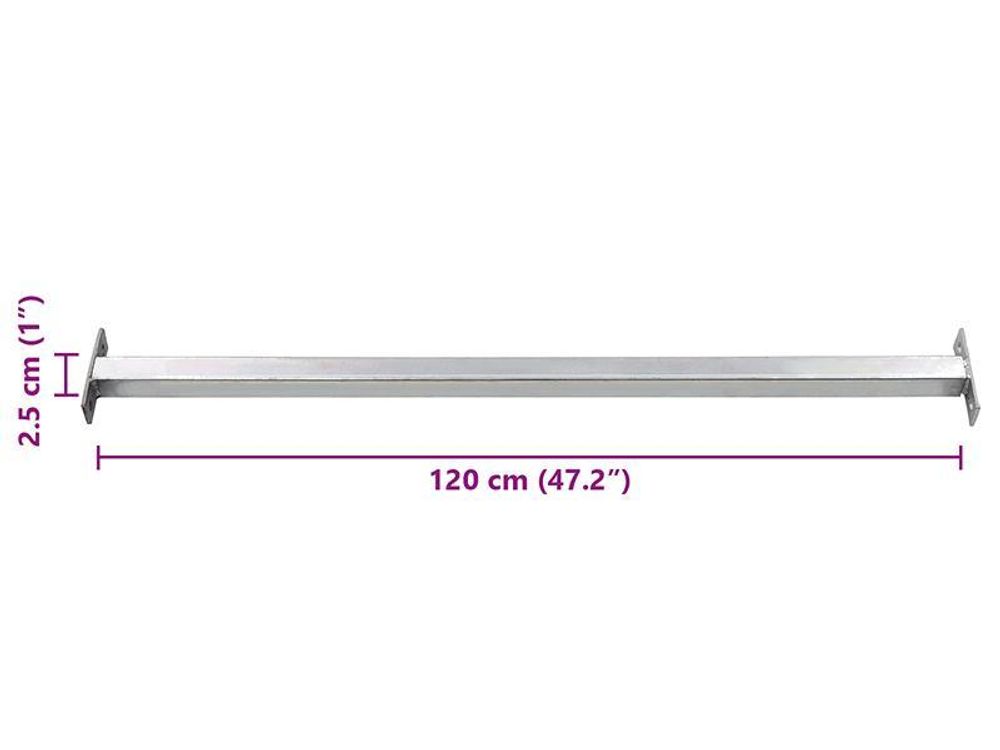 vidaXL Einstellbare Fenster-Sicherheitsstange 710-1200 mm