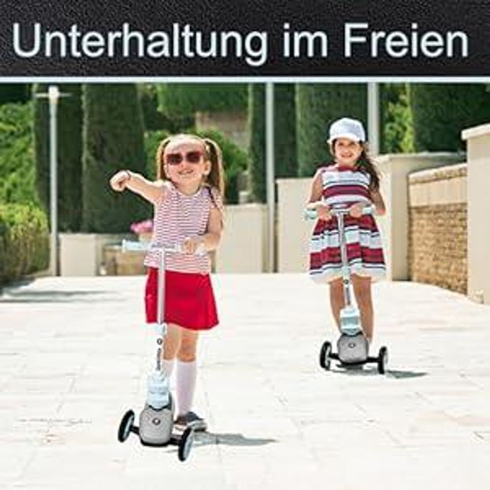 Kinderroller Dreirad Scooter - Tretroller Cityroller 3 in1 für Mädchen und Jungen in Blau